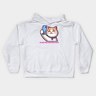 Cat Selfie Kids Hoodie